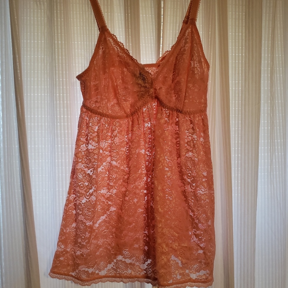 Pink lace lingerie